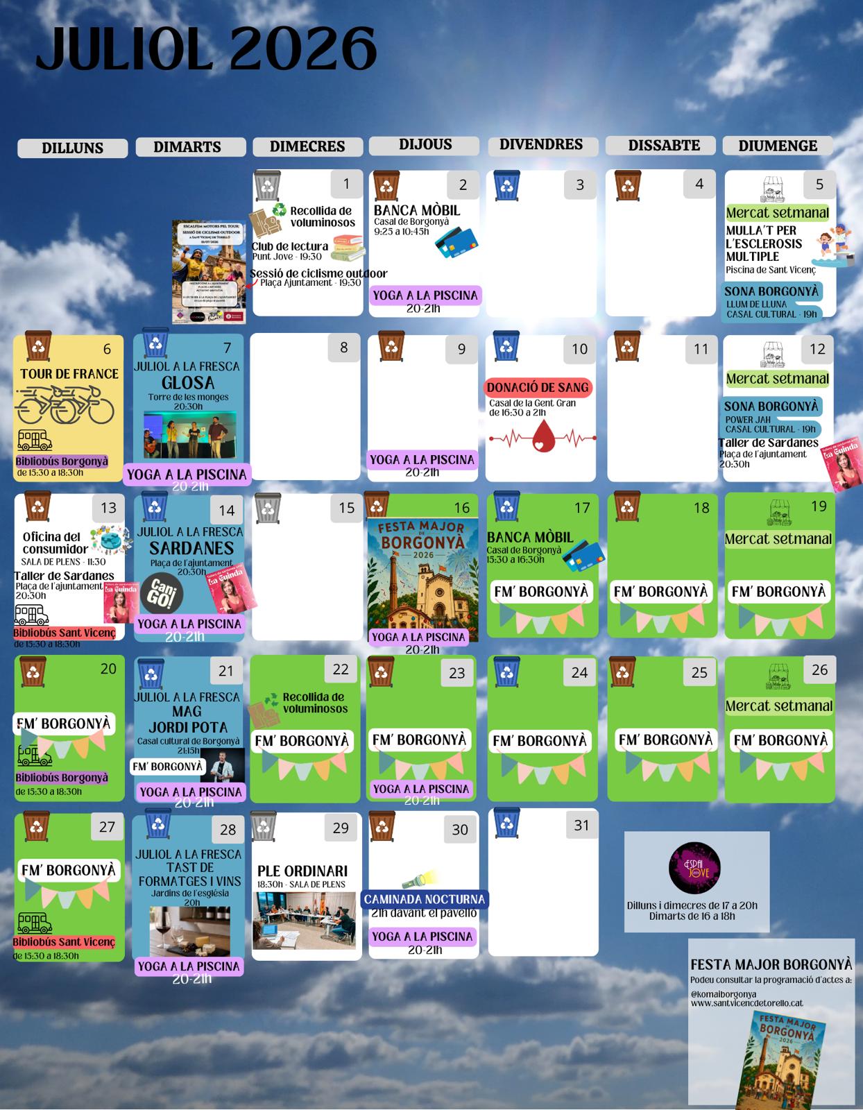 AGENDA MENSUAL 2026
