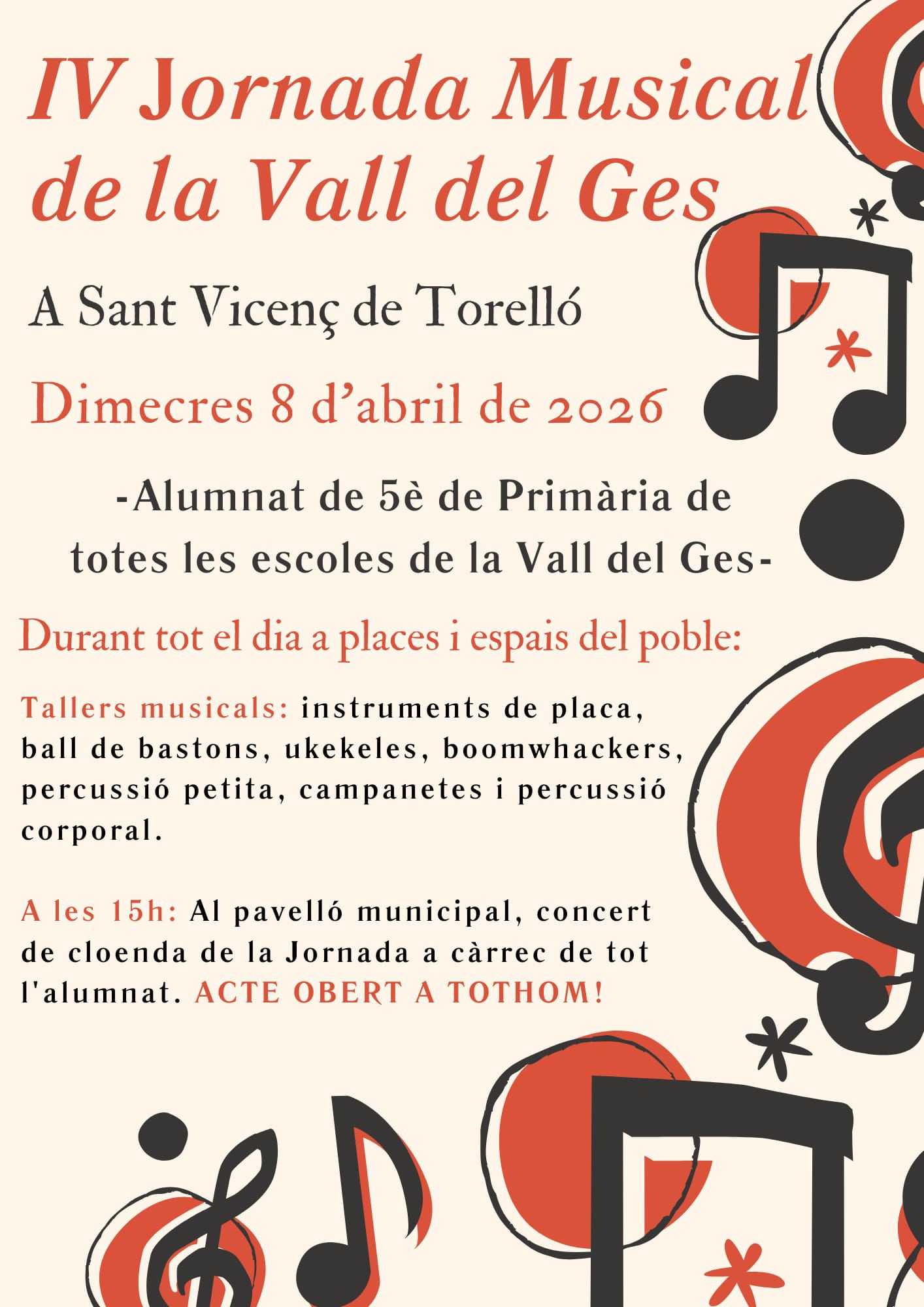 4a JORNADA MUSICAL DE LA VALL DEL GES 
