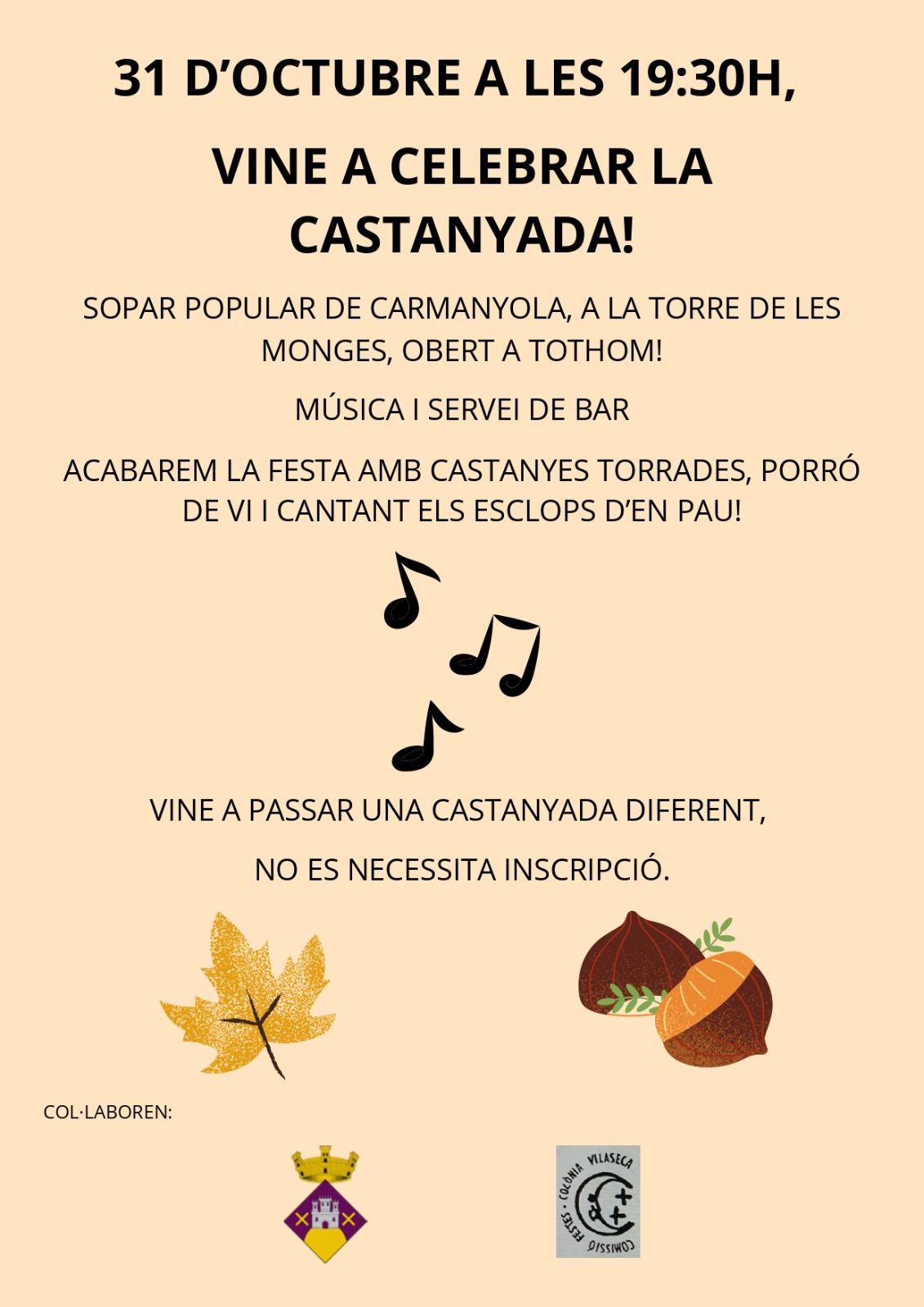 CELEBREM LA CASTANYADA A VILA-SECA!