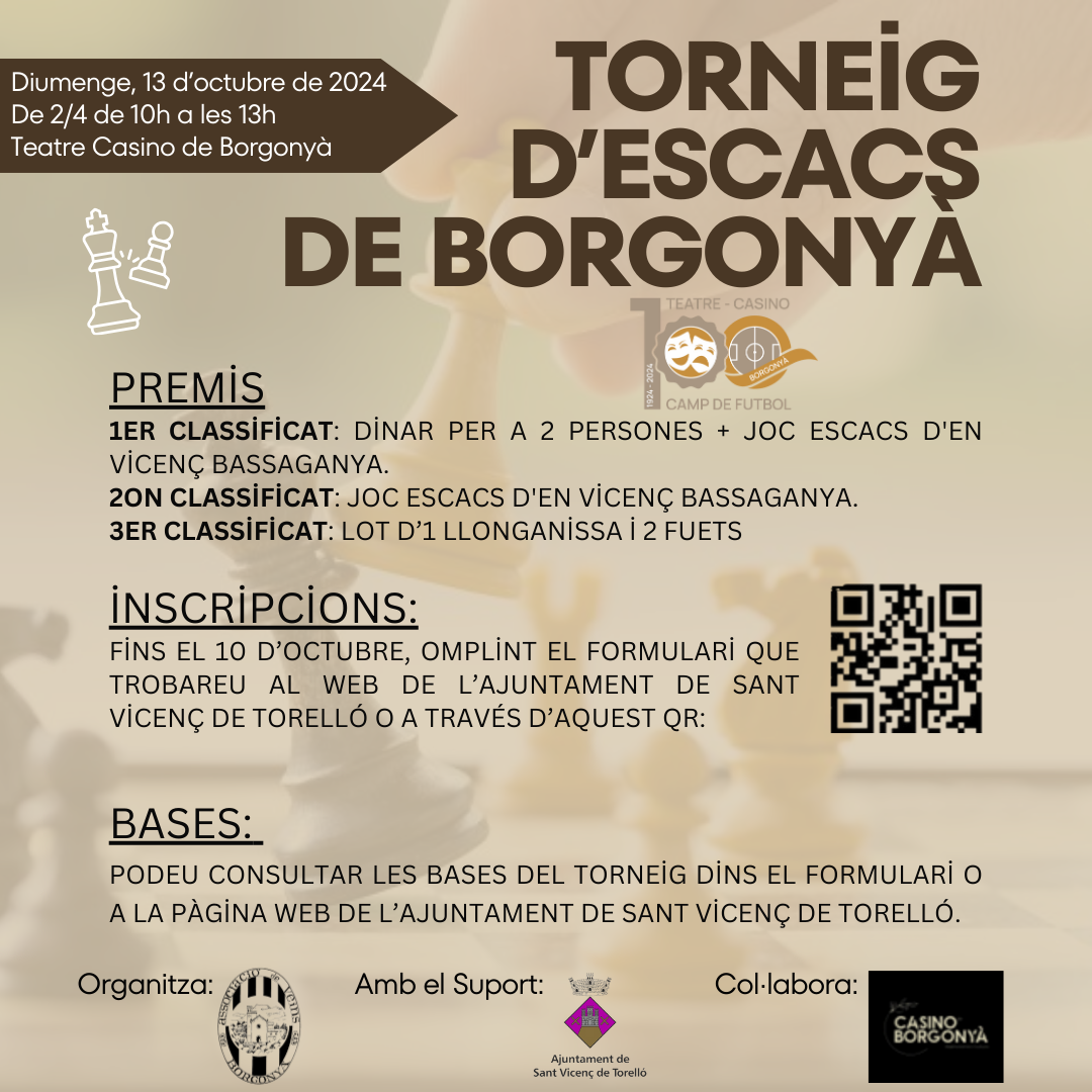 TORNEIG ESCACS DE BORGONYÀ