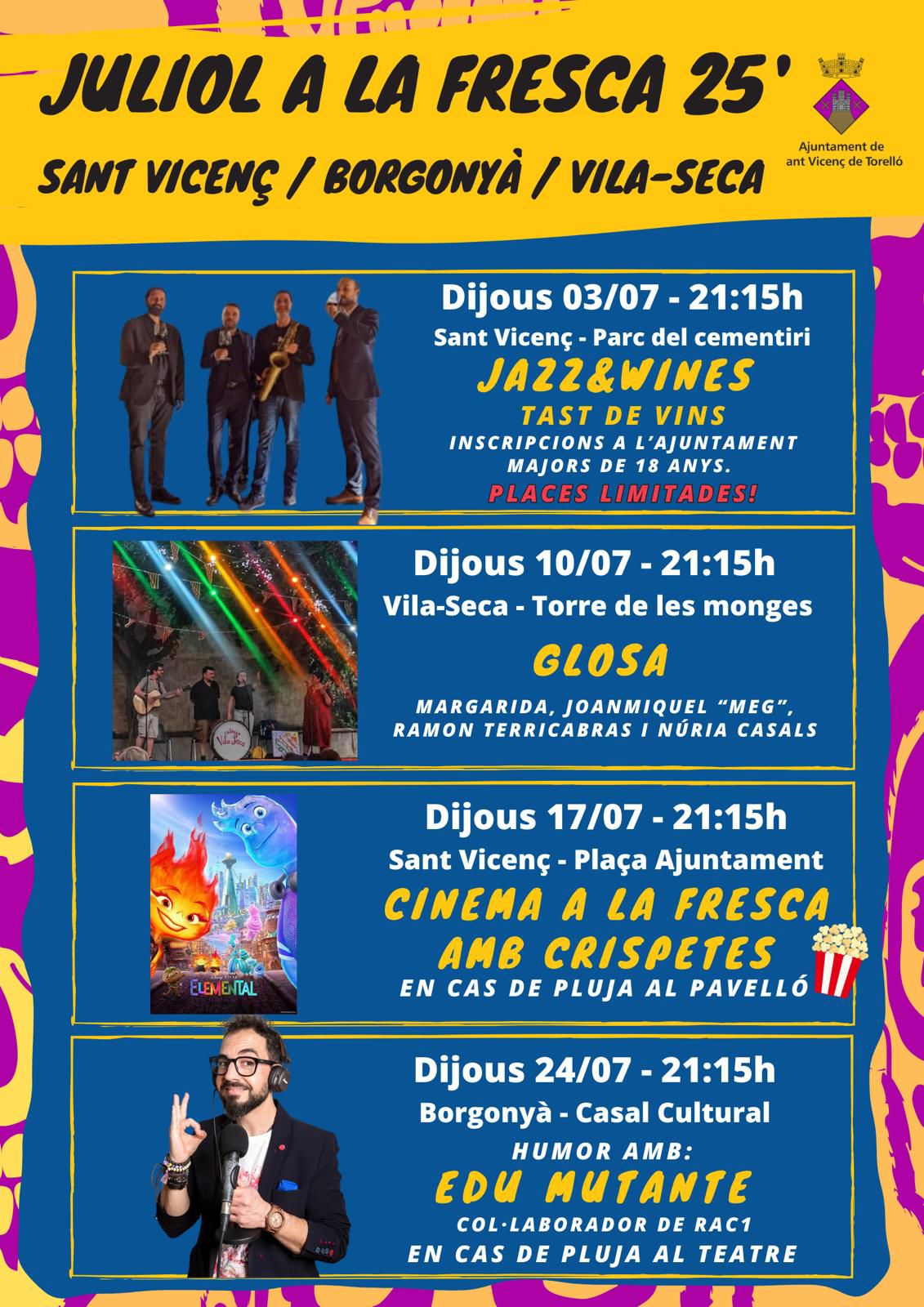 JULIOL A LA FRESCA 2025 