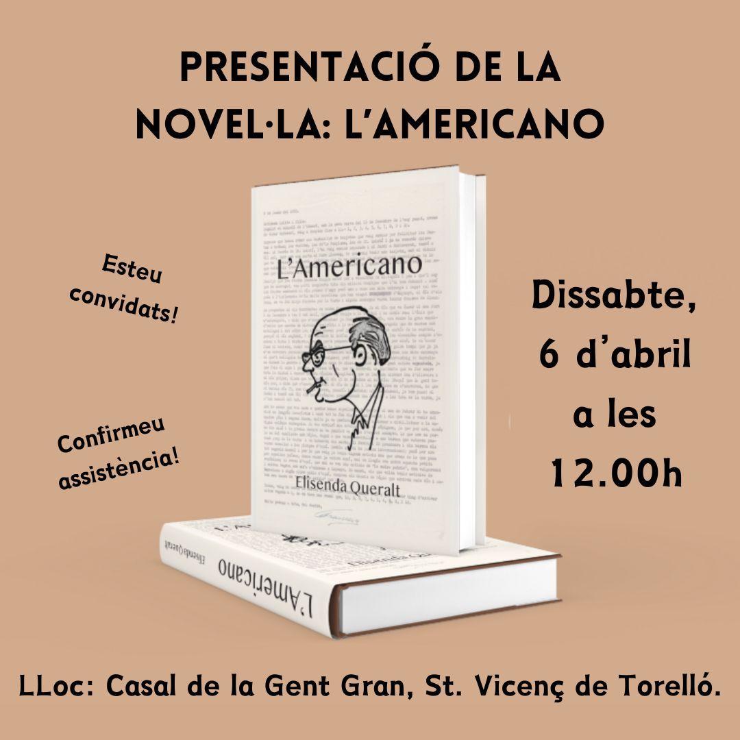 PRESENTACIÓ DE LA NOVEL·LA: L'AMERICANO