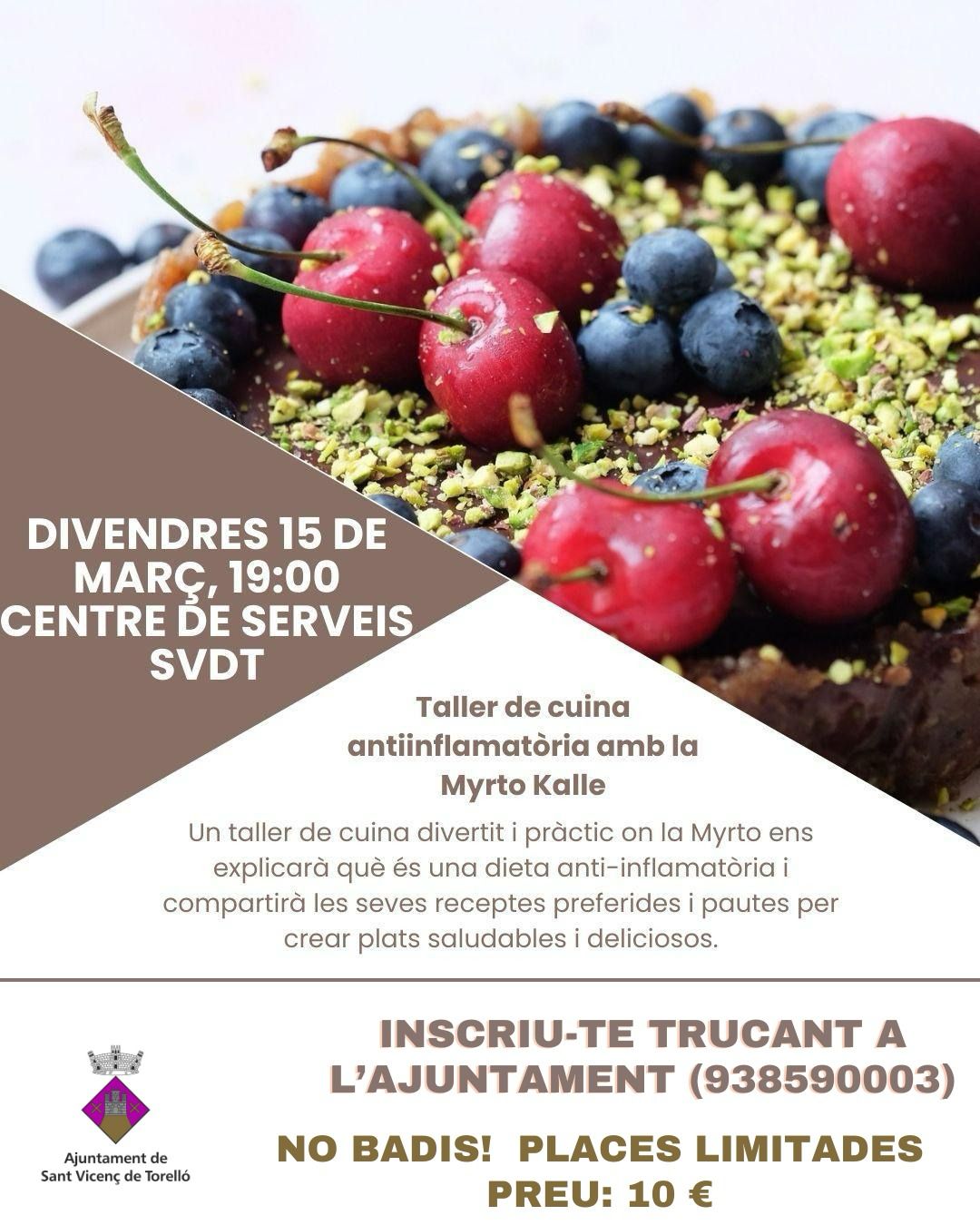 TALLER DE CUINA ANTIINFLAMATÒRIA AMB LA MYRTO KALLE